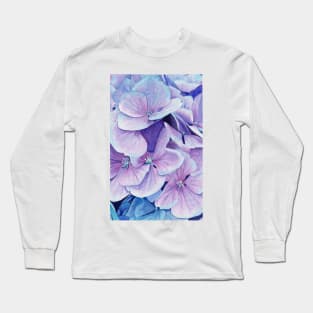 Blue hydrangea Long Sleeve T-Shirt